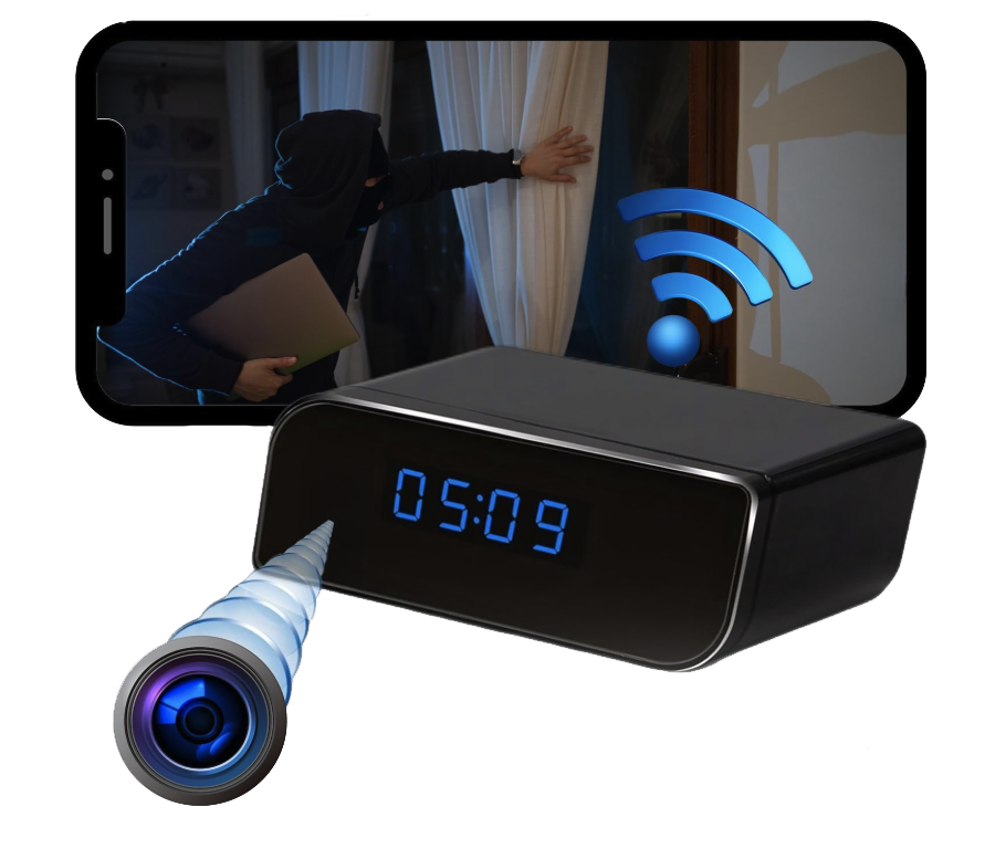 despertador cámara espía