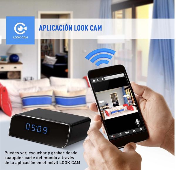 despertador cámara espía